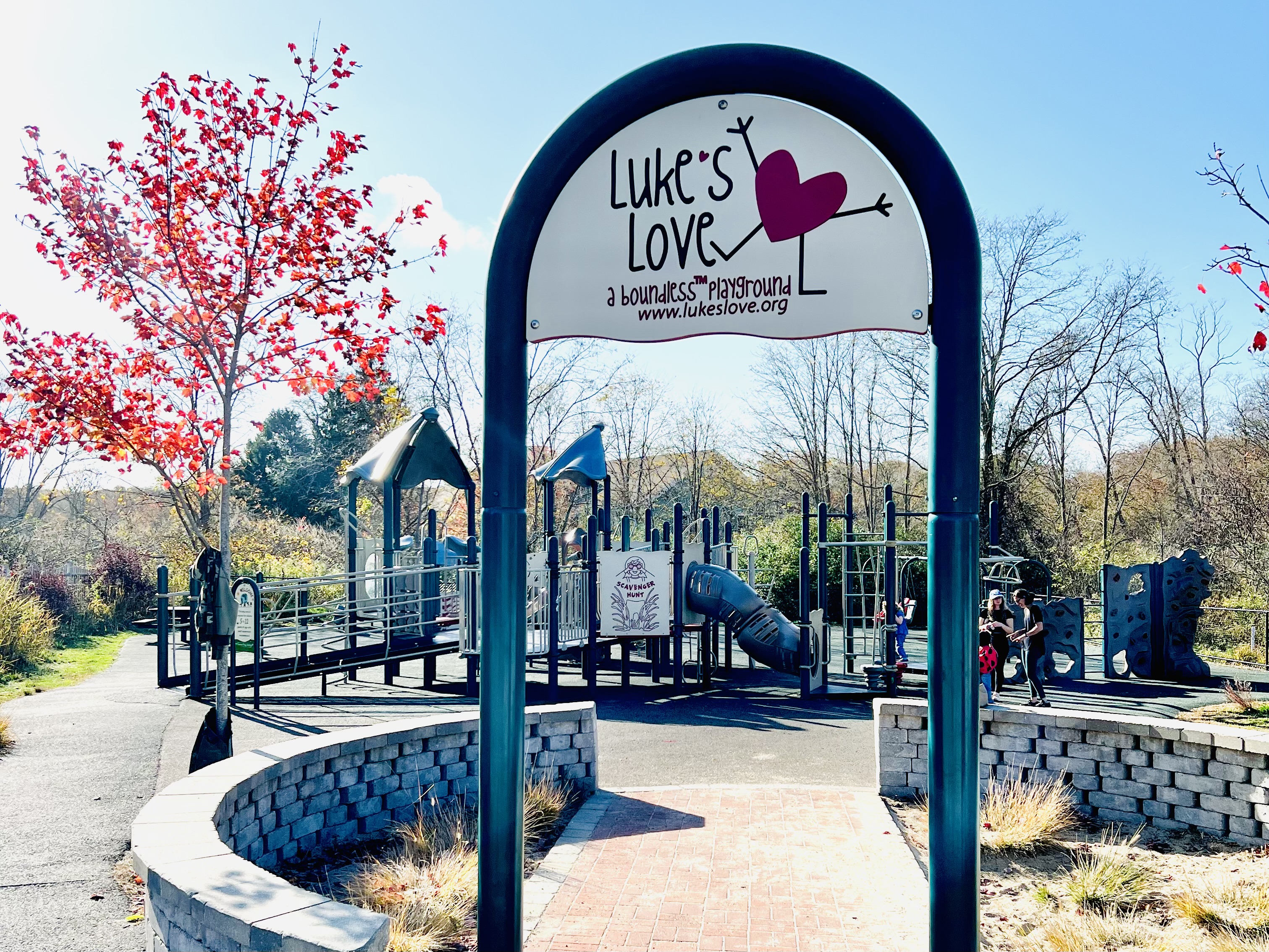 front entrance in autumn